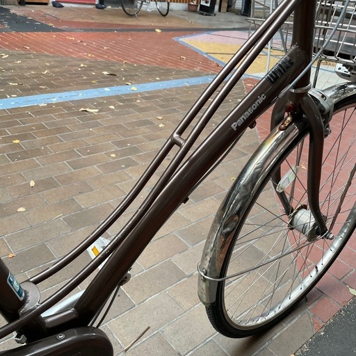 【タイヤチューブ新品】 パナソニック 通学車   27インチ 3段変速 オートライト