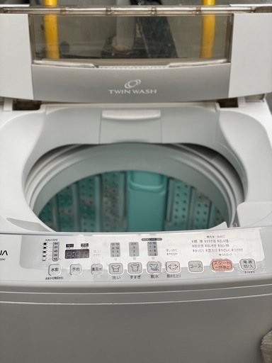 AQUA 全自動洗濯機 7kg ホワイト 2022年製 送料・設置込み可 洗濯機 8kg AQUA 2019年 アクア洗濯機7kg 高濃度