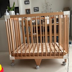 【美品】ファルスカ　クリエイティブコット　5way ベビーベッド　引取