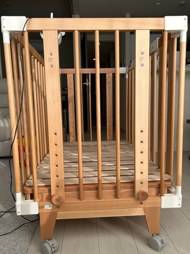 【美品】ファルスカ　クリエイティブコット　5way ベビーベッド　引取