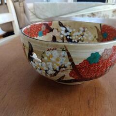 ☆井泉☆金彩色絵〈雲錦手紅葉文〉 菓子鉢　飾り鉢 の画像