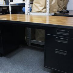 中古スチールデスク（引き出し付き）/事務デスク/オフィスデスク ⑤