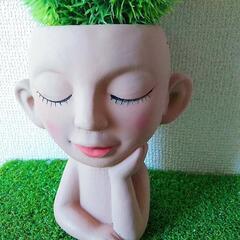 ガーデニング　可愛い男の子？置物　オブジェの画像