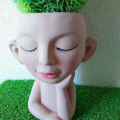 ガーデニング　可愛い男の子？置物　オブジェの画像