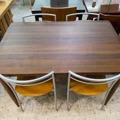 【愛品館 江戸川店】カリガリスチェア ダイニングテーブル5点セットの画像