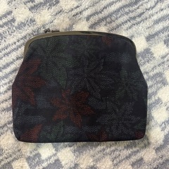 がま口　ポーチ　レトロ