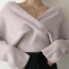 GRLグレイル☆M～L☆ライトベージュ☆肌触り気持ちいい柔らかニット☆美品の画像