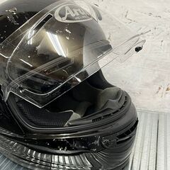 【Arai】アライヘルメット バイク QUANTUM-J クアンタムJ グラスブラック 艶あり フルフェイス 定価3.8万 55-56 Sサイズ バイク用品 Y0679の画像