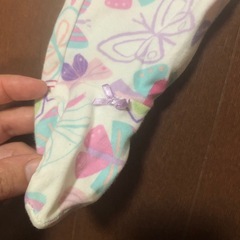 蝶々柄 フリル 足付きロンパース 70サイズ 女の子向け ベビー服 女の子 オールインワン カバーオールの画像