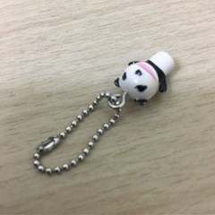 生茶　パンダ　ミニ　チャーム　キーホルダー の画像