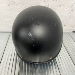 【ceptoo】岡田商事 バイクヘルメット 半ヘル マットブラック XD-738 57-60cm 2019年製造 バイク バイク用品 ヘルメット Y0680YGの画像