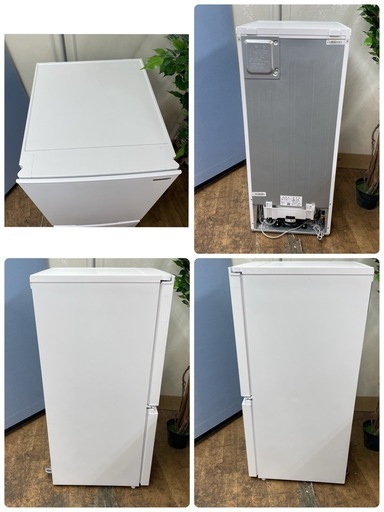 R468 ☀️ ジモティー限定価格！ SHARP 2ドア冷蔵庫（152L 左右付け替えドア）22年製 SJ-D15J ⭐ 動作確認済 