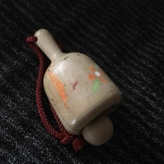 木の鈴　飾り　木製　※難ありの画像