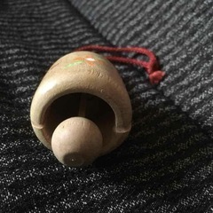 木の鈴　飾り　木製　※難ありの画像