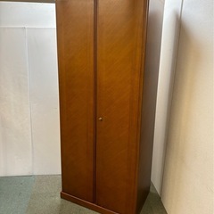 【引取り限定】　ワードローブ　高級婚礼タンス　洋服タンス2枚扉　...
