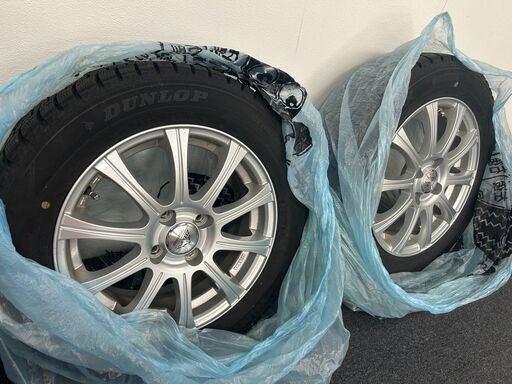★DUNLOP　WINTER MAX　ホイール付スタッドレスタイヤ４本　バリ山★WEDS ZELERNA