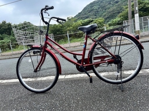 中古自転車ママチャリ/鍵付き⭐️YouTube動画あり⭐️点検済み⭐️24インチ大きめカゴ自転車 (pen1091) 下曽根の自転車 の中古あげます・譲ります｜ジモティーで不用品の処分