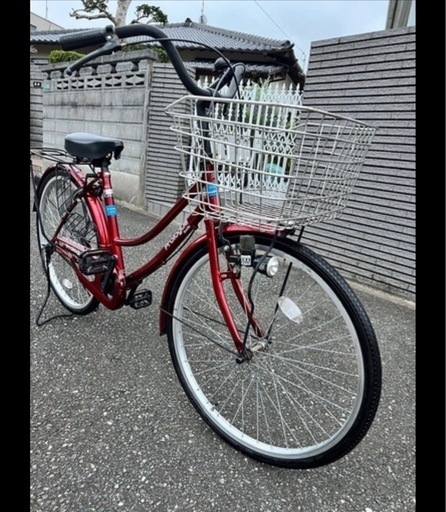 中古自転車ママチャリ/鍵付き⭐️YouTube動画あり⭐️点検済み⭐️24インチ大きめカゴ自転車 (pen1091) 下曽根の自転車 の中古あげます・譲ります｜ジモティーで不用品の処分