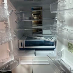 SHARP 6ドア 2020年製 冷凍冷蔵庫 502L SJ-AF50G-W 動作確認済 内部クリーニング 観音開き プラズマクラスター 中古美品 ③の画像