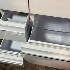 SHARP 6ドア 2020年製 冷凍冷蔵庫 502L SJ-AF50G-W 動作確認済 内部クリーニング 観音開き プラズマクラスター 中古美品 ③の画像