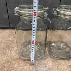 密封瓶　ガラス瓶　ジャー　2個セットの画像