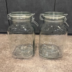 密封瓶　ガラス瓶　ジャー　2個セットの画像