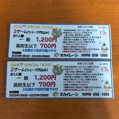 スカイレーンで使えるSpecial ticket２枚 取引中❣️
