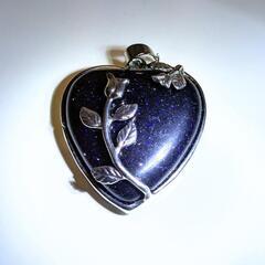 ブルーサンドストーン　ペンダントトップの画像