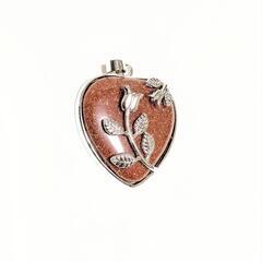 ゴールドサンドストーン　ペンダントトップの画像