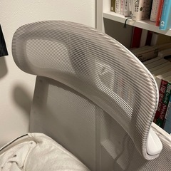デスクチェア　オットマン　ヘッドレスト付きの画像