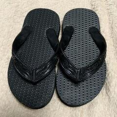 島ぞうり 黒 15cm 新品 未使用