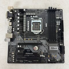 【ASRock】 アスロック Z370M Pro4 Intel製CPU対応 マザーボード CPUクーラー付 ジャンク N0583Jの画像