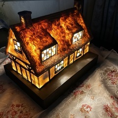 ハンドメイド　お家のランプの画像