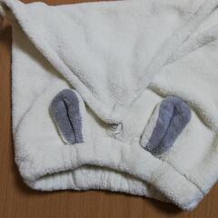 うさぎ耳付きヘアキャップタオルの画像