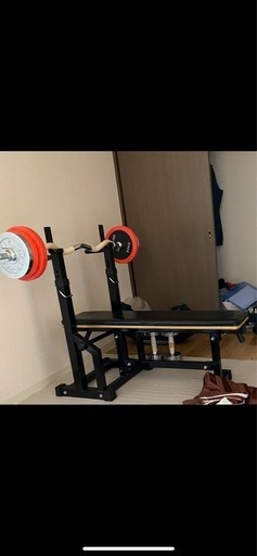 今週で締め切ります。バーベルベンチセット　5キロ6枚7キロ2枚計~44キロ