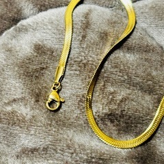 ゴールド スネークチェーン ブレスレットの画像