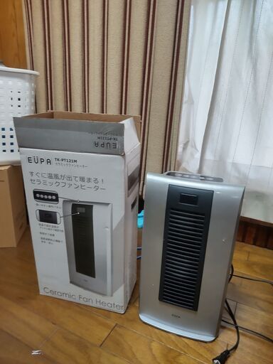 EUPAセラミックファンヒーター　TK-PT121M
