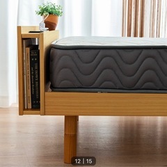 【値下げ交渉承ります】マットレス付　ニトリすのこベッドの画像