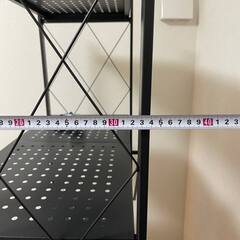【良品】5段折り畳みラック（白）※取りに来てくれる方のみの画像