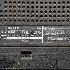 昭和レトロ ラジカセ SHARP GF-118M　中古品の画像