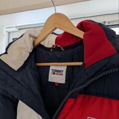 TOMMY JEANS ダウンジャケット ネイビー/レッド/ホワイトの画像