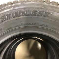軽バン、軽トラック用 新品スタッドレスタイヤ　中古ホイール4本セット　タイヤ(ブリヂストン)の画像
