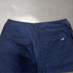 クロコダイル　ワイドパンツ　ネイビーLの画像