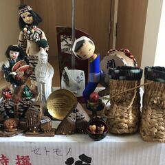 日本人形　飾り物　郷土玩具　民芸品　土産　昭和当時物　オブジェ　伝統工芸の画像