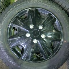 195/65ｒ15　2019年製ウインターマックス付き　鉄ホイル...