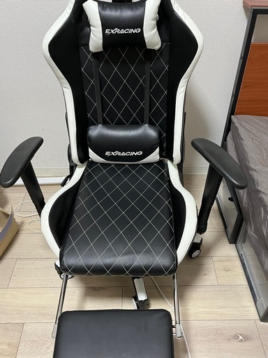 ★ジモティ割あり★  ゲーミングチェア 黒 H×D×W クリーニング済み TJ2831 ☆ジモティ割あり☆ ゲーミングチェア 黒 H×D×W クリーニング済み
