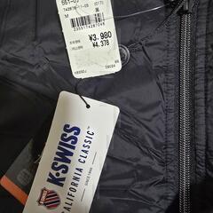 K-SWISS 黒 ナイロンジャケット Mの画像