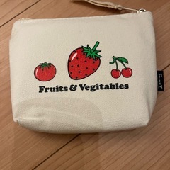 新品　ポーチ　いちご　内藤ルネ　