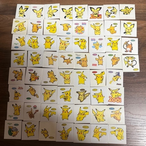 ポケモンシール デコキャラシール ピカチュウ ピチュー ライチュウ　シールホルダー付き