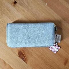 アンナローズ 長財布 ライトブルー 大容量 スマホ収納の画像